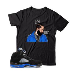 T-shirt match Jordan 5 Racer Blue Blue Bird Jordan 5 Outfit, Jordan 5 Unc Outfit, Jordan 5 University Blue Outfit, Air Jordan 5 Racer Blue Outfits, Racer Blue 5s