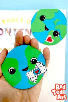 Earth Day Heal the World Bookmark Earth Day Crafts For Kids, Emoji Bookmarks, Origami Bookmark Corner, Bookmark Corner, Basic Origami, Crafts By Season, Diy Bookmark