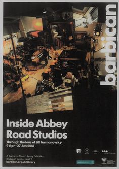 an advertisement for inside abbey road studios