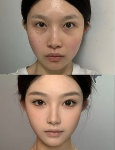 Shorten Midface Makeup, Makeup Small Lips, Simple Makeup Tips, Face Art Makeup, Beauty Makeup Tutorial, Ulzzang Makeup, Dope Makeup, Natural Wedding Makeup