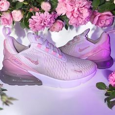 Customized Nike Air Max 270. Color light pink and white. Rare color scheme to find. Women's size 8. I recommend sizing up in this shoe as they run small. I wear a size 6.5-7 but wear a 7.5-8 in these shoes. These are brand new and never worn customized with Swarovski gems. Pink Custom Sneakers For Light Sports, Pink Low-top Nike Air Max With Cushioning, Pink Custom Sneakers With Boost Midsole For Light Sports, Pink Nike Air Max Low-top With Cushioned Footbed, Sporty Pink Nike Air Max For Light Sports, Pink Nike Air Max Running Shoes With Cushioned Footbed, Sporty Custom Pink Sneakers With Air Max Cushioning, Pink Nike Air Max With Cushioning And Round Toe, Pink Nike Air Max With Round Toe And Cushioning