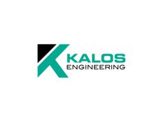 the logo for kalos engineering, which has been designed to look like an x