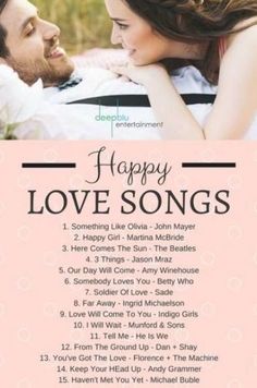 happy love songs for him and her