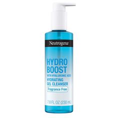 Looking for a face cleanser that gently and thoroughly cleanses while providing hydration? Try Neutrogena Hydro Boost Fragrance Free Hydrating Gel Facial Cleanser. This foaming facial cleanser from a dermatologist-recommended brand is perfect for dry, sensitive, and acne-prone skin. It transforms into a silky foaming lather that removes dirt, oil, makeup & impurities while leaving skin soft & supple. With Barrier Care Technology and hyaluronic acid, a natural skin hydrator, this gentle face wash Neutrogena Hydro Boost Cleanser, Hydro Boost Neutrogena, Fragrance Free Makeup, Hydrating Face Wash, Neutrogena Makeup Remover, Gentle Face Wash, Girl Routine, Facial Gel, Facial Products