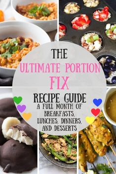 the ultimate portion fix recipe guide for breakfasts, lunches, and desserts