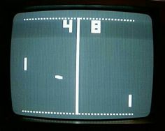 an old television with the number four on it's screen and arrows pointing up