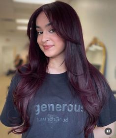 Deep Berry Hair Color, Burgendy Hair Color, Dark Maroon Hair, Plum Burgundy Hair, Maroon Hair Color, Dark Burgundy Hair Color, Deep Burgundy Hair Color, Red Brown Highlights, Dark Violet Hair