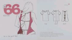 the back of a woman's shirt and dress pattern