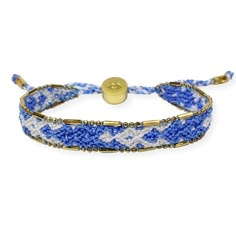 Bali Friendship Bracelet - Azure Blue and White - Love Is Project Blue Adjustable Bracelets For Everyday Wear, Casual Jewelry With Adjustable Band For Friendship, Casual Jubilee Bracelet Jewelry For Friendship, Casual Jubilee Bracelet For Friendship, Blue Resizable Braided Bracelet For Everyday, Everyday Resizable Blue Braided Bracelets, Everyday Blue Resizable Braided Bracelets, Blue Jubilee Bracelet For Everyday Wear, Casual Blue Bracelet With Adjustable Length