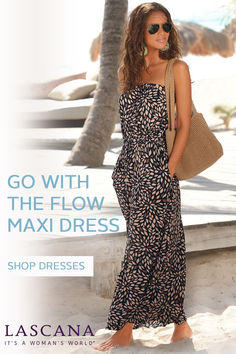 Night Romance, Bandeau Maxi Dress, Maxi Dress With Pockets, Go With The Flow, Cruise Outfits, Elegant Pattern, Flowy Maxi Dress, Unique Styles, Mixing Prints