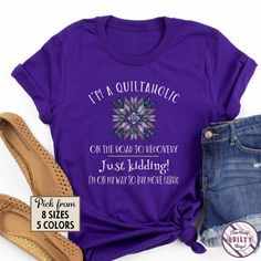 i'm a quiltaholicc on the road to recovery just kadling t - shirt