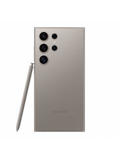 the new samsung galaxy note 9 is shown in silver