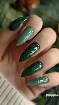 Get ready to rock 20+ Trendy Green Nails You Need to Try This Year! From bold Dark Green Nails to elegant Emerald Nails, this collection has the best Green Nail Designs for every style. Try chic Almond Nails Designs or edgy Goth Nails that are perfect for a daring look. Whether you love Green Acrylic Nails or fun Stick On Nails, these Green Nail Art ideas will elevate your manicure game. With Nagel Tips, Casual Nails, and Cat Kuku trends, there’s a look for everyone! Perfect for anyone lookin... Trendy Green Nails, Emerald Nails, Green Acrylic Nails, Dark Green Nails, Green Nail Art, Goth Nails, Green Nail