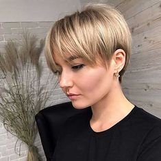 Longer Pixie Haircut, Blonde Pixie Hair, Long Pixie Cuts, Haircut Short, Blonde Pixie Haircut, Pixie Hair, Short Pixie Haircuts, Pixie Bob