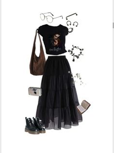 Boho Gothic Outfit, Forest Punk Aesthetic Outfits, Goth Doctor, Subtle Goth Outfit, Summer Outfits Goth, Summer Grunge Outfits, Summer Goth