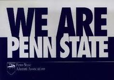 we are penn state sticker with the words, we are penn state on it