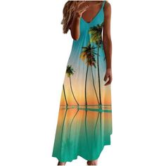 clearance Store,under $5 Clothes StoreClick Here Usmixi Summer Dresses for Women Hawaiian Vacation Loose Swing Spaghetti Strap Long Sundresses 2023 Short Sleeve V-Neck Coconut Tree Print Maxi Formal Dress Green XL FEATURE: Pull on Dress,Strap Dresses,Short Sleeve,V-Neck,Maxi,Coconut Tree Print,This is a casual dress with special design that can show your perfect figure, make you more attractive, and can easily control parties, cocktail,beaches and other occasions. MATERIAL:95% Rayon+5% Spandex.T Long Sundresses, Formal Dress Green, Caribbean Dress, Maxi Formal Dress, Green Summer Dresses, Long Sundress, Hawaiian Vacation, Coconut Tree, Casual Design