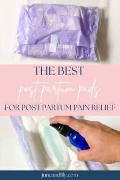 the best postparunin pads for postpartum pain relief and how to use them