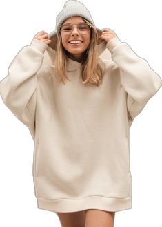 Oversized Solid Color Hoodie For Streetwear, Oversized Hoodie Sweater With Ribbed Cuffs, Oversized Solid Color Plain Hoodie, Cozy Oversized Hoodie With Ribbed Cuffs, Oversized Hooded Sweater With Ribbed Cuffs, Plain Winter Sweatshirt, Cozy Hoodie With Drop Shoulders And Ribbed Cuffs, Cozy Beige Hoodie Sweater, Cozy Solid Hoodie With Kangaroo Pocket