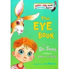 the eye book by dr seuss, with an image of a boy and a bunny