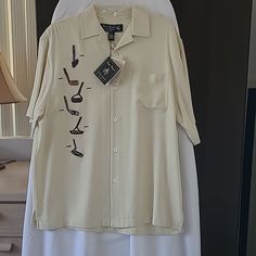 100% Silk Shirt, Very Rare Made By Nat Nast, Limited Edition Casual Summer Golf Shirt, Collared Golf Tops For Summer, Classic Short Sleeve Golf Shirt, Silk Shirt, Mens Shirts, Man Shop, Silk, The Originals, Color