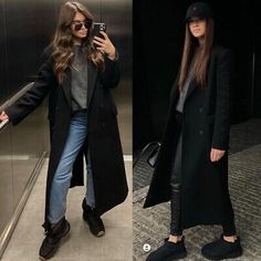 Trendy Fashion ZARA Coat Manteco Wool Long Masculine Oversize Double Breast XS M L XL Italian, Women's Clothing Zara Coats Women Outfit, Black Duster Coat Outfit, Maxi Wool Coat, Zara Coats Women, Black Wool Coat Outfit, Duster Coat Outfit, Long Black Coat Outfit, Long Black Wool Coat, Black Duster Coat