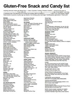 gluten-free-list-from-stonebriar-community-church4.pdf: Gluten Free Food List Printable, Gluten Free List, Gluten Free Food List, Gluten Free Info, Going Gluten Free, Sans Gluten Sans Lactose, Gluten Free Living, Gluten Free Eating, Free Candy