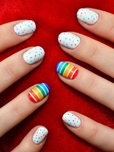 Nail Art Mariage, Colorful Nail Art, Dots Nails, Nail Art Wedding, Jamberry Nails