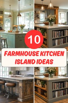 the top 10 farmhouse kitchen island ideas