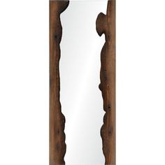 a mirror that is made out of wood