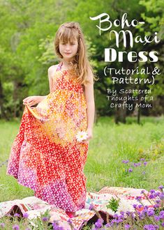 Free Must-Sew Dress Patterns for Girls - Sew Much Ado Diy Boho Clothes, Boho Dress Pattern, Pillowcase Dress Pattern, Maxi Dress Tutorials, Maxi Dress Pattern Sewing, Baby Dress Pattern, Dress Tutorial