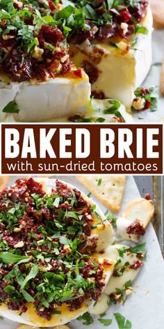 Appetizers Brie, Brie Recipes Appetizers, Brie Cheese Recipes, Tomato Appetizers, Baked Brie Appetizer, Baked Brie Recipe, Baked Brie Recipes, Finger Foods Appetizers, Brie Appetizer