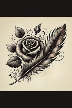 Wondering if rose and feather tattoos are right for you? Discover the stories they tell of love and personal growth. Tap for more!