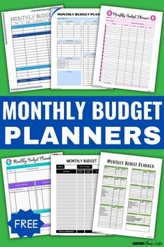 the free printable budget planner is perfect for busy planners