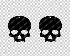 two black skulls with tears on their faces