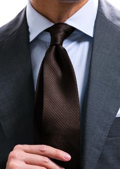 Beard Suit, Business Casual Attire For Men, Shirt And Tie Combinations, Suits Men Business, Look Formal, Brown Tie