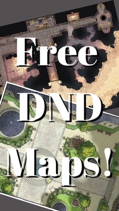 two maps with the words free dnd maps