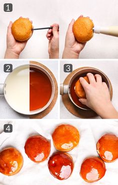 how to make homemade donuts with orange juice and sugar for dipping them into sauce