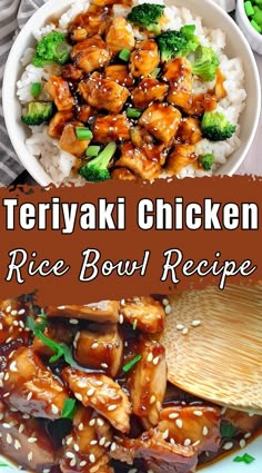 Best Teriyaki Chicken Rice Bowl recipe, a mouthwatering infusion of homemade teriyaki sauce and tender chicken that promises to elevate your dinner game in a snap. Perfect for busy weeknights, this dish melds succulent chicken, zesty sauce, and crisp veggies, serving up a feast that’s sure to win rave reviews. Teriyaki Chicken And White Rice, The Best Teriyaki Chicken, Chinese Chicken Rice Bowls, Rice Chicken Meal Prep, Teriyaki Sesame Chicken, Teriyaki Bowls Recipe, Easy Sauce For Rice Bowl, Chicken Rice Soy Sauce Easy Recipes, Asian Rice Bowl Recipe Chicken