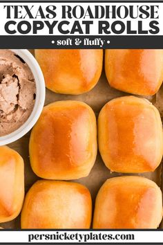 the texas roadhouse copycat rolls are soft and fluffy