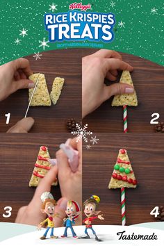 instructions to make rice krispies treats for christmas