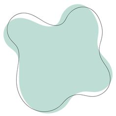 the shape of an object is shown in light blue