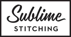 the logo for sublime stitching