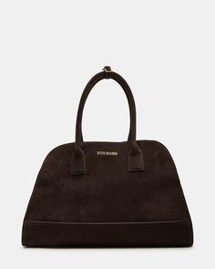 HEIDEE Shoulder Bag Brown Suede | Women's Tote Handbag Everyday Shoulder Bag, Suede Bag, Shoulder Bag Brown, Suede Material, Tote Handbag, Zip Pouch, Stay Organized, Womens Tote, Brown Suede