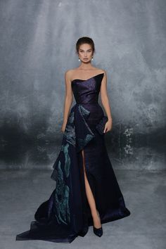 Tarik Ediz Prom Tarik Ediz (R2G): 96071 Evening Dresses Elegant Glamour, Tarik Ediz Dresses, Tarik Ediz, Trumpet Gown, Simply Irresistible, Strapless Neckline, Successful Marriage, فستان سهرة, Black Evening Dresses