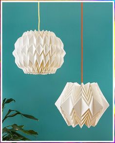 Origami Lampshades - - OE Side Lamp - Oak Legs with an Origami Shade Hanging Lampshade, Paper Lamps, Paper Folding Techniques, Paper Globe, Paper Structure, Globe Ceiling Light