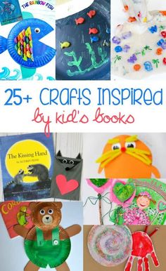 25 + crafts inspired by kids'books that are easy to make and fun for all ages