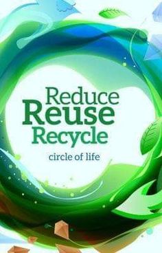 the logo for reduce reuse recycle circle of life