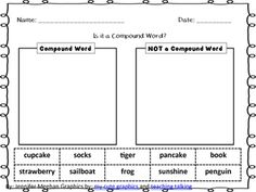 the compound word worksheet with pictures on it