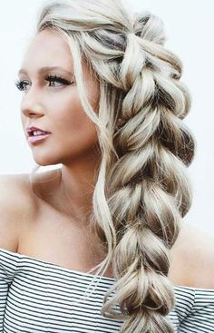 Side Braids For Long Hair, Pull Through Braid, Larger Than Life, Top Ideas, Long Blonde, Braided Hairstyles Easy, Dutch Braid